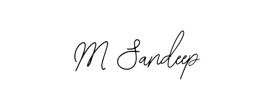 How to make M Sandeep signature? Bearetta-2O07w is a professional autograph style. Create handwritten signature for M Sandeep name. M Sandeep signature style 12 images and pictures png