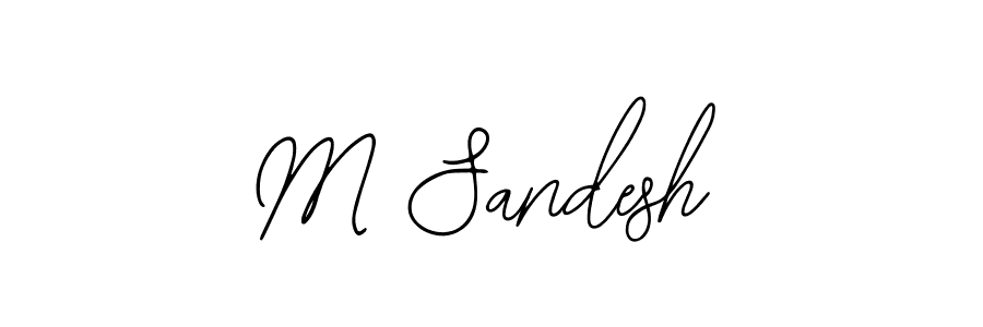 if you are searching for the best signature style for your name M Sandesh. so please give up your signature search. here we have designed multiple signature styles  using Bearetta-2O07w. M Sandesh signature style 12 images and pictures png