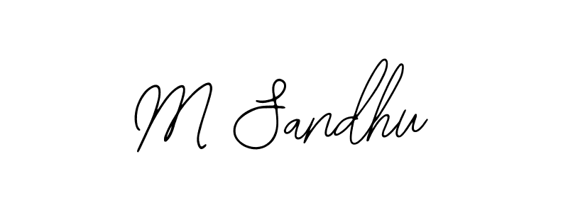 Make a beautiful signature design for name M Sandhu. With this signature (Bearetta-2O07w) style, you can create a handwritten signature for free. M Sandhu signature style 12 images and pictures png