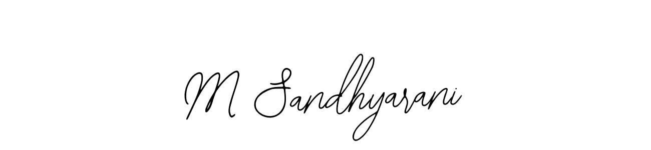 M Sandhyarani stylish signature style. Best Handwritten Sign (Bearetta-2O07w) for my name. Handwritten Signature Collection Ideas for my name M Sandhyarani. M Sandhyarani signature style 12 images and pictures png