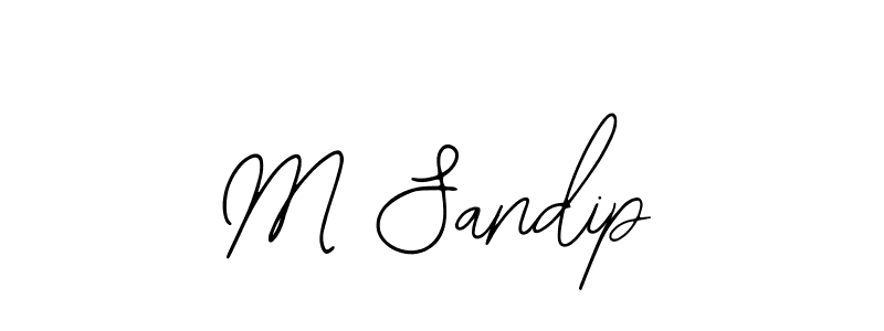 Make a beautiful signature design for name M Sandip. Use this online signature maker to create a handwritten signature for free. M Sandip signature style 12 images and pictures png