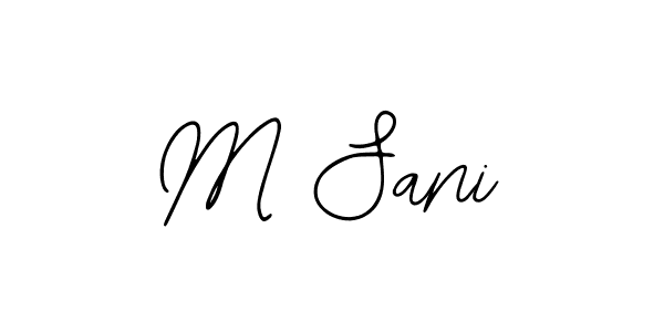 Create a beautiful signature design for name M Sani. With this signature (Bearetta-2O07w) fonts, you can make a handwritten signature for free. M Sani signature style 12 images and pictures png