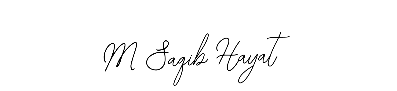 Design your own signature with our free online signature maker. With this signature software, you can create a handwritten (Bearetta-2O07w) signature for name M Saqib Hayat. M Saqib Hayat signature style 12 images and pictures png