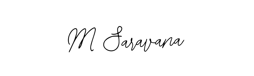 M Saravana stylish signature style. Best Handwritten Sign (Bearetta-2O07w) for my name. Handwritten Signature Collection Ideas for my name M Saravana. M Saravana signature style 12 images and pictures png