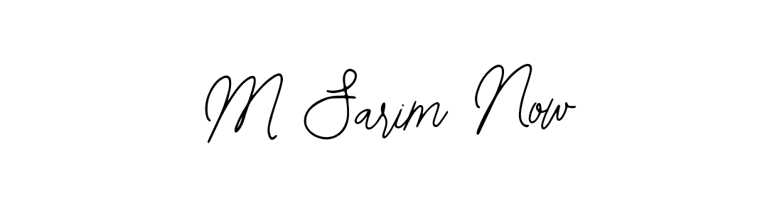 How to make M Sarim Now signature? Bearetta-2O07w is a professional autograph style. Create handwritten signature for M Sarim Now name. M Sarim Now signature style 12 images and pictures png