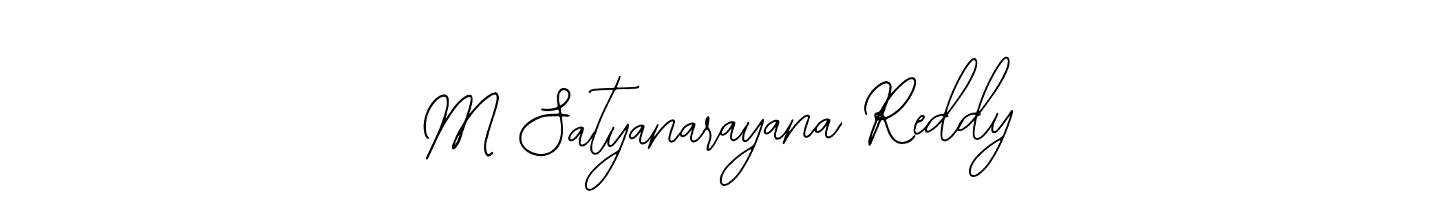 Make a beautiful signature design for name M Satyanarayana Reddy. With this signature (Bearetta-2O07w) style, you can create a handwritten signature for free. M Satyanarayana Reddy signature style 12 images and pictures png