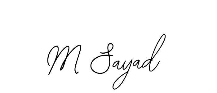 Best and Professional Signature Style for M Sayad. Bearetta-2O07w Best Signature Style Collection. M Sayad signature style 12 images and pictures png