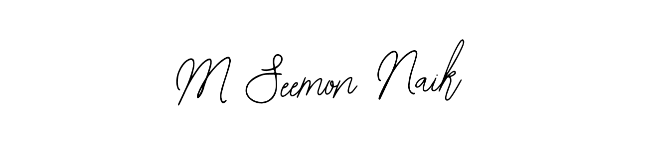 It looks lik you need a new signature style for name M Seemon Naik. Design unique handwritten (Bearetta-2O07w) signature with our free signature maker in just a few clicks. M Seemon Naik signature style 12 images and pictures png