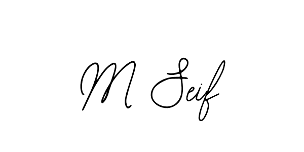 Bearetta-2O07w is a professional signature style that is perfect for those who want to add a touch of class to their signature. It is also a great choice for those who want to make their signature more unique. Get M Seif name to fancy signature for free. M Seif signature style 12 images and pictures png