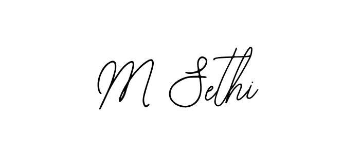 Make a beautiful signature design for name M Sethi. With this signature (Bearetta-2O07w) style, you can create a handwritten signature for free. M Sethi signature style 12 images and pictures png