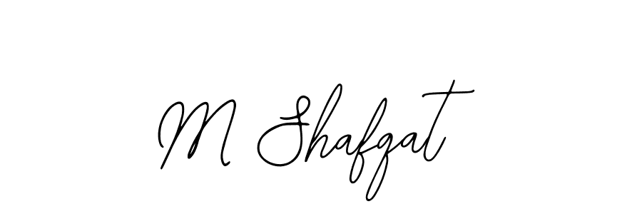 Also You can easily find your signature by using the search form. We will create M Shafqat name handwritten signature images for you free of cost using Bearetta-2O07w sign style. M Shafqat signature style 12 images and pictures png