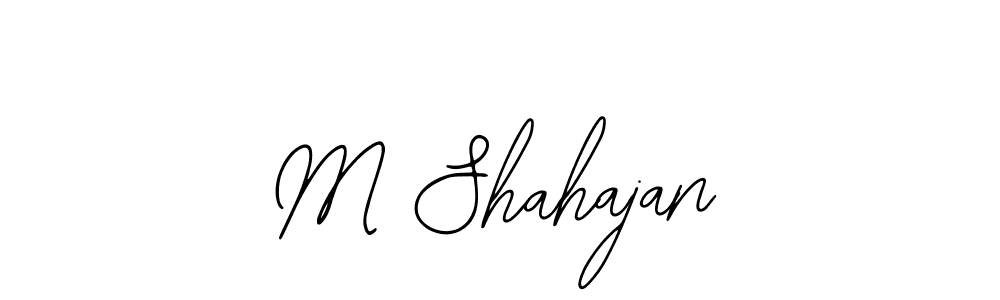 M Shahajan stylish signature style. Best Handwritten Sign (Bearetta-2O07w) for my name. Handwritten Signature Collection Ideas for my name M Shahajan. M Shahajan signature style 12 images and pictures png