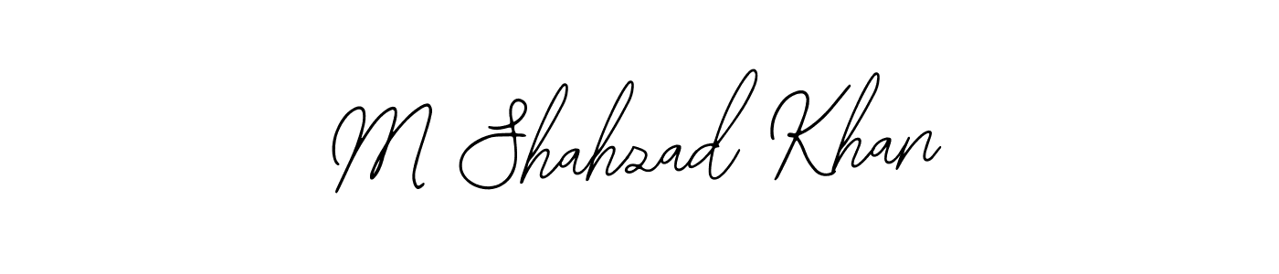 Design your own signature with our free online signature maker. With this signature software, you can create a handwritten (Bearetta-2O07w) signature for name M Shahzad Khan. M Shahzad Khan signature style 12 images and pictures png