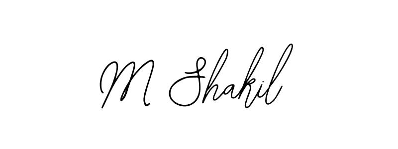 if you are searching for the best signature style for your name M Shakil. so please give up your signature search. here we have designed multiple signature styles  using Bearetta-2O07w. M Shakil signature style 12 images and pictures png