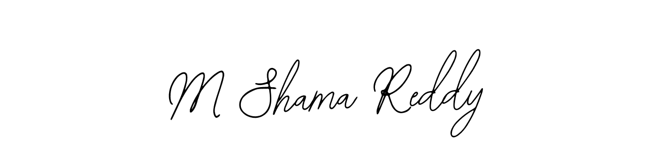 Design your own signature with our free online signature maker. With this signature software, you can create a handwritten (Bearetta-2O07w) signature for name M Shama Reddy. M Shama Reddy signature style 12 images and pictures png