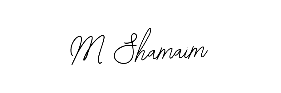 How to Draw M Shamaim signature style? Bearetta-2O07w is a latest design signature styles for name M Shamaim. M Shamaim signature style 12 images and pictures png