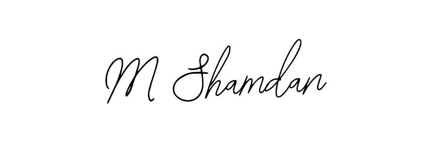 Create a beautiful signature design for name M Shamdan. With this signature (Bearetta-2O07w) fonts, you can make a handwritten signature for free. M Shamdan signature style 12 images and pictures png