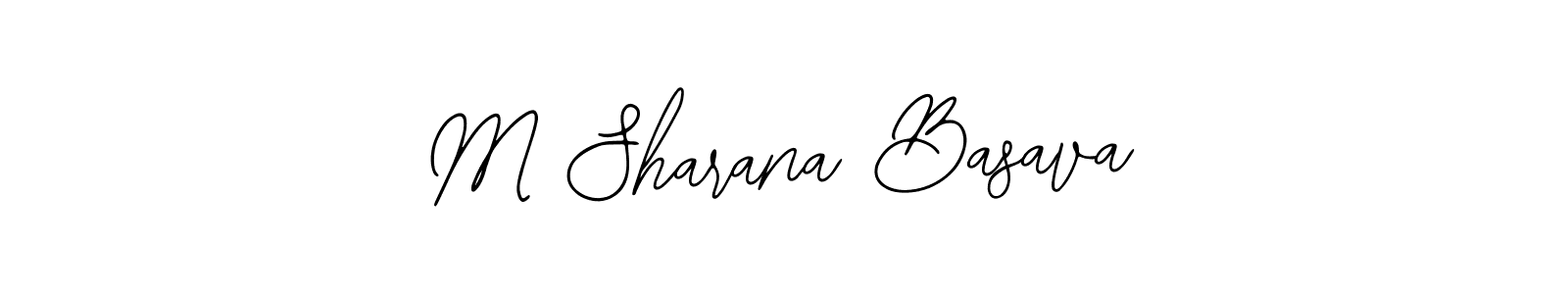 How to make M Sharana Basava signature? Bearetta-2O07w is a professional autograph style. Create handwritten signature for M Sharana Basava name. M Sharana Basava signature style 12 images and pictures png