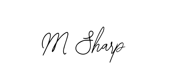 Design your own signature with our free online signature maker. With this signature software, you can create a handwritten (Bearetta-2O07w) signature for name M Sharp. M Sharp signature style 12 images and pictures png