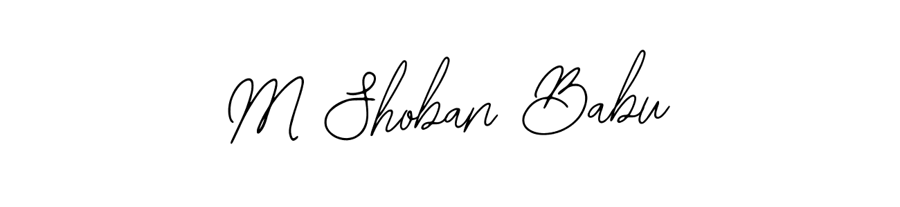 M Shoban Babu stylish signature style. Best Handwritten Sign (Bearetta-2O07w) for my name. Handwritten Signature Collection Ideas for my name M Shoban Babu. M Shoban Babu signature style 12 images and pictures png