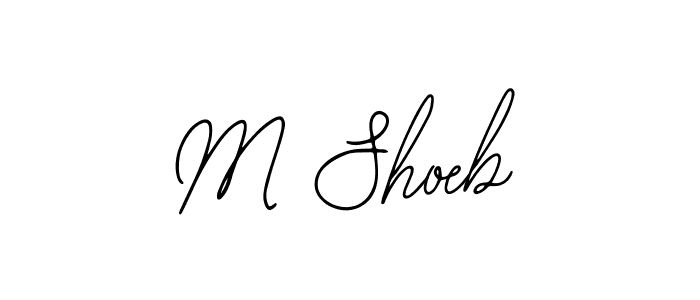 Use a signature maker to create a handwritten signature online. With this signature software, you can design (Bearetta-2O07w) your own signature for name M Shoeb. M Shoeb signature style 12 images and pictures png