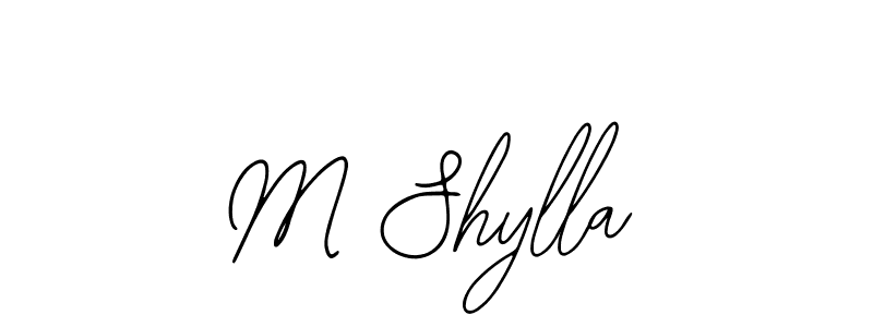 It looks lik you need a new signature style for name M Shylla. Design unique handwritten (Bearetta-2O07w) signature with our free signature maker in just a few clicks. M Shylla signature style 12 images and pictures png