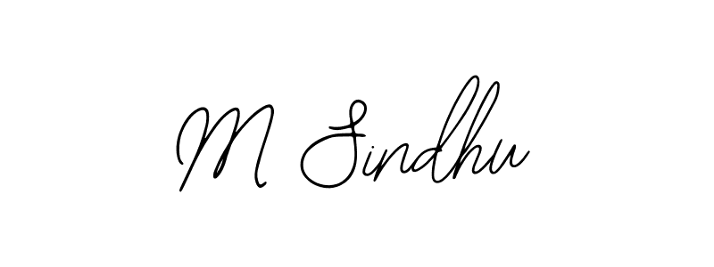 M Sindhu stylish signature style. Best Handwritten Sign (Bearetta-2O07w) for my name. Handwritten Signature Collection Ideas for my name M Sindhu. M Sindhu signature style 12 images and pictures png