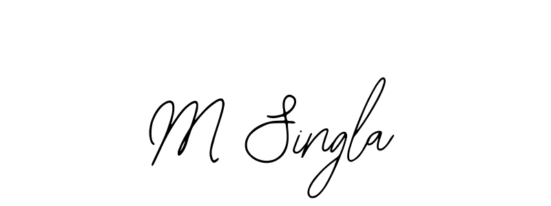 M Singla stylish signature style. Best Handwritten Sign (Bearetta-2O07w) for my name. Handwritten Signature Collection Ideas for my name M Singla. M Singla signature style 12 images and pictures png