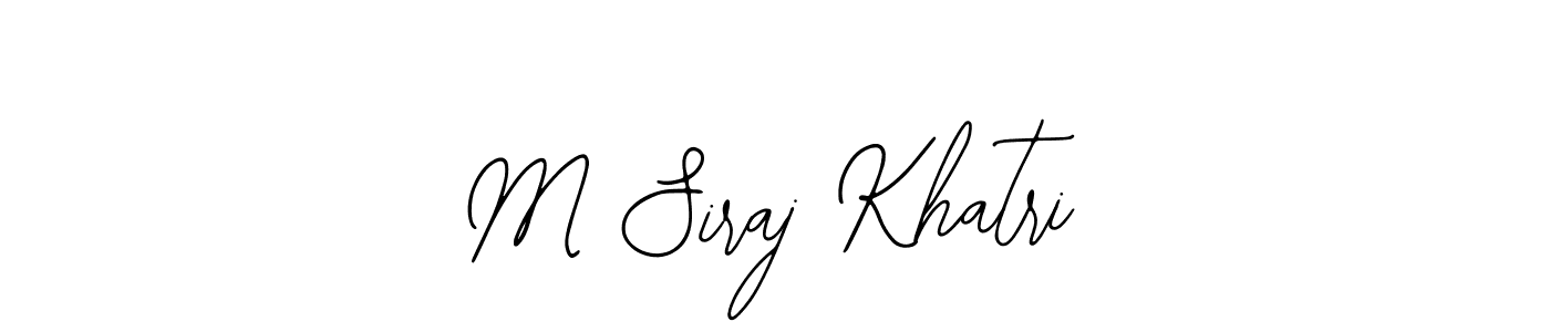 You can use this online signature creator to create a handwritten signature for the name M Siraj Khatri. This is the best online autograph maker. M Siraj Khatri signature style 12 images and pictures png