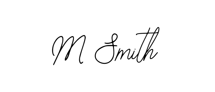 Design your own signature with our free online signature maker. With this signature software, you can create a handwritten (Bearetta-2O07w) signature for name M Smith. M Smith signature style 12 images and pictures png