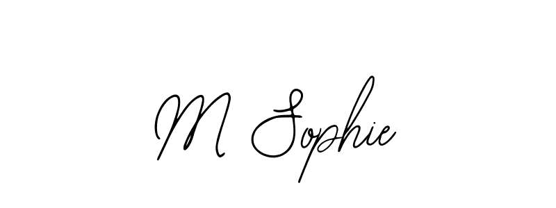 How to make M Sophie signature? Bearetta-2O07w is a professional autograph style. Create handwritten signature for M Sophie name. M Sophie signature style 12 images and pictures png