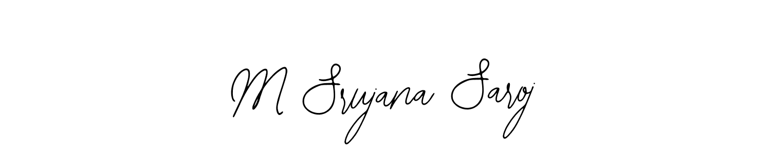 How to Draw M Srujana Saroj signature style? Bearetta-2O07w is a latest design signature styles for name M Srujana Saroj. M Srujana Saroj signature style 12 images and pictures png