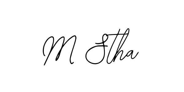 It looks lik you need a new signature style for name M Stha. Design unique handwritten (Bearetta-2O07w) signature with our free signature maker in just a few clicks. M Stha signature style 12 images and pictures png