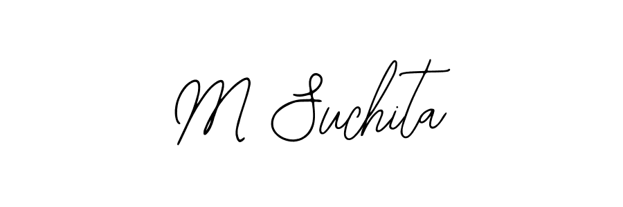 Make a beautiful signature design for name M Suchita. Use this online signature maker to create a handwritten signature for free. M Suchita signature style 12 images and pictures png