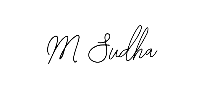 Make a short M Sudha signature style. Manage your documents anywhere anytime using Bearetta-2O07w. Create and add eSignatures, submit forms, share and send files easily. M Sudha signature style 12 images and pictures png