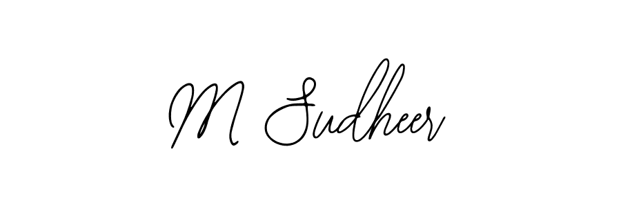 Use a signature maker to create a handwritten signature online. With this signature software, you can design (Bearetta-2O07w) your own signature for name M Sudheer. M Sudheer signature style 12 images and pictures png