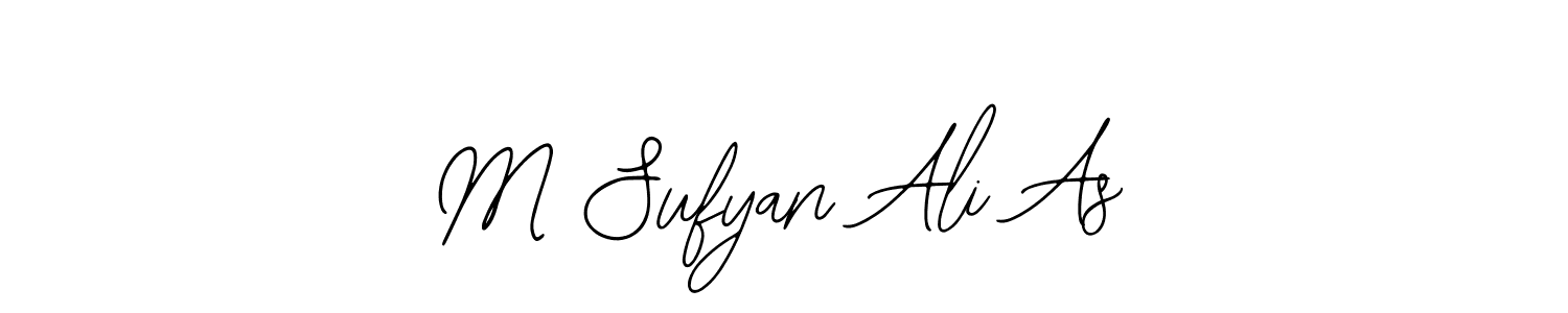 Make a beautiful signature design for name M Sufyan Ali As. With this signature (Bearetta-2O07w) style, you can create a handwritten signature for free. M Sufyan Ali As signature style 12 images and pictures png