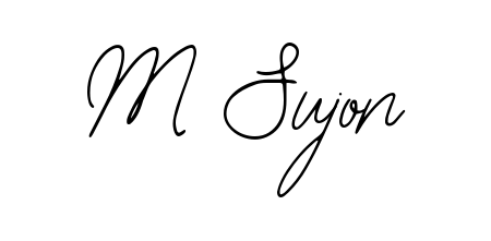 The Bearetta-2O07w lettering style adds unique flourish to name M Sujon. Stand out with a custom digital autograph made in seconds. M Sujon signature style 12 images and pictures png