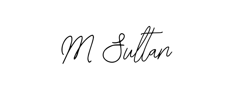 Make a beautiful signature design for name M Sultan. With this signature (Bearetta-2O07w) style, you can create a handwritten signature for free. M Sultan signature style 12 images and pictures png