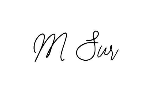 Design your own signature with our free online signature maker. With this signature software, you can create a handwritten (Bearetta-2O07w) signature for name M Sur. M Sur signature style 12 images and pictures png