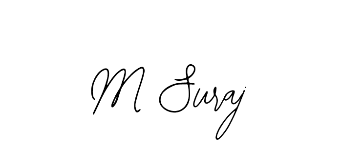 Use a signature maker to create a handwritten signature online. With this signature software, you can design (Bearetta-2O07w) your own signature for name M Suraj. M Suraj signature style 12 images and pictures png