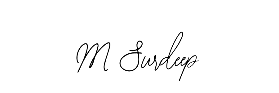 Make a beautiful signature design for name M Surdeep. Use this online signature maker to create a handwritten signature for free. M Surdeep signature style 12 images and pictures png