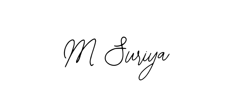 The best way (Bearetta-2O07w) to make a short signature is to pick only two or three words in your name. The name M Suriya include a total of six letters. For converting this name. M Suriya signature style 12 images and pictures png