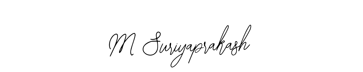 Also You can easily find your signature by using the search form. We will create M Suriyaprakash name handwritten signature images for you free of cost using Bearetta-2O07w sign style. M Suriyaprakash signature style 12 images and pictures png