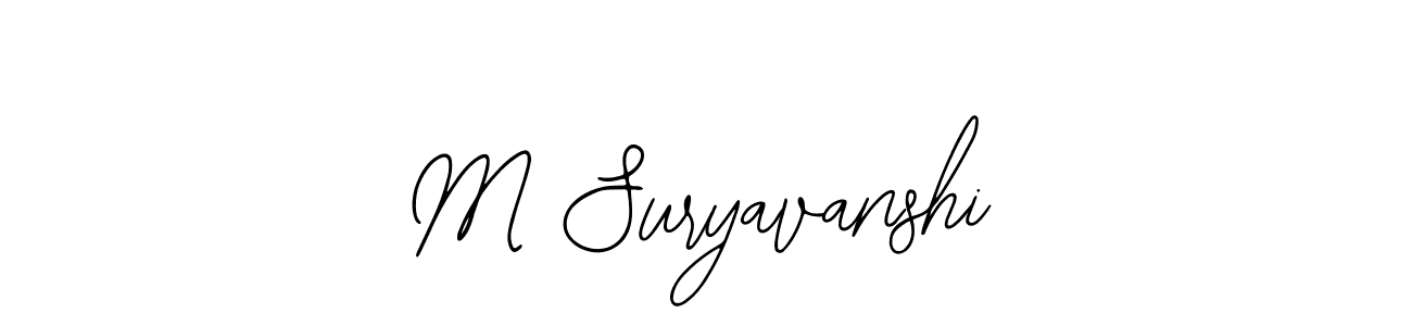 Make a beautiful signature design for name M Suryavanshi. With this signature (Bearetta-2O07w) style, you can create a handwritten signature for free. M Suryavanshi signature style 12 images and pictures png