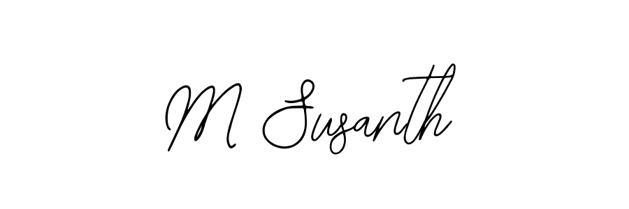 M Susanth stylish signature style. Best Handwritten Sign (Bearetta-2O07w) for my name. Handwritten Signature Collection Ideas for my name M Susanth. M Susanth signature style 12 images and pictures png