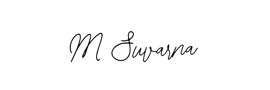 Make a beautiful signature design for name M Suvarna. With this signature (Bearetta-2O07w) style, you can create a handwritten signature for free. M Suvarna signature style 12 images and pictures png