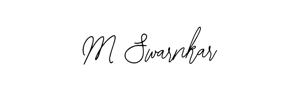 Create a beautiful signature design for name M Swarnkar. With this signature (Bearetta-2O07w) fonts, you can make a handwritten signature for free. M Swarnkar signature style 12 images and pictures png