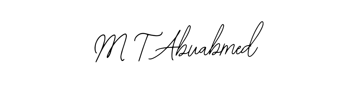 Create a beautiful signature design for name M T Abuabmed. With this signature (Bearetta-2O07w) fonts, you can make a handwritten signature for free. M T Abuabmed signature style 12 images and pictures png