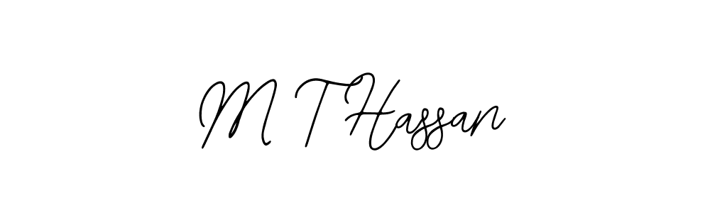 How to make M T Hassan signature? Bearetta-2O07w is a professional autograph style. Create handwritten signature for M T Hassan name. M T Hassan signature style 12 images and pictures png